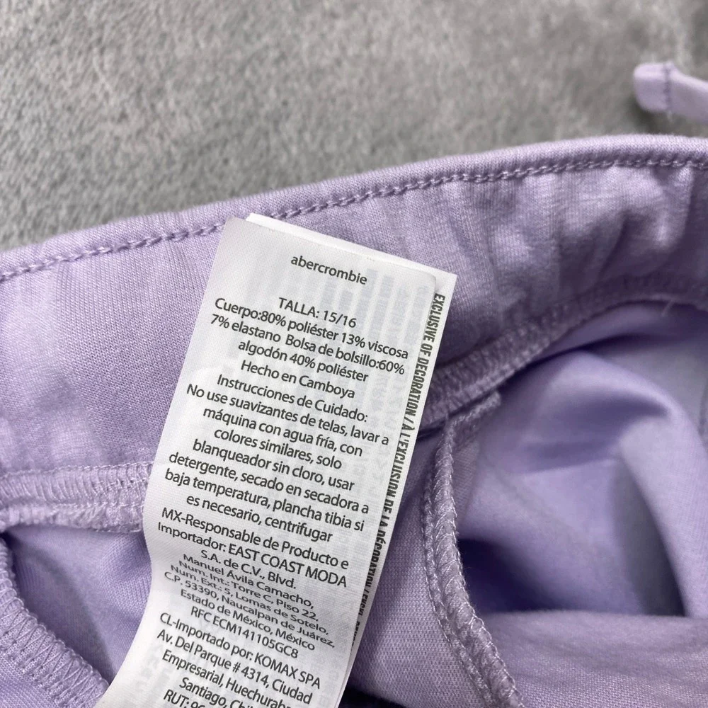 Abercrombie Kids YPB Lavender Purple Flare Leggings‎ Split Hem Size 15/16 Boho